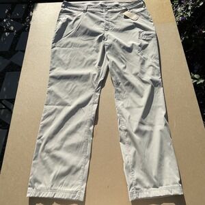 New Eddie Bauer Rainier Pants 22W Pumice Hiking Travel UPF 50+ Outdoor Pockets